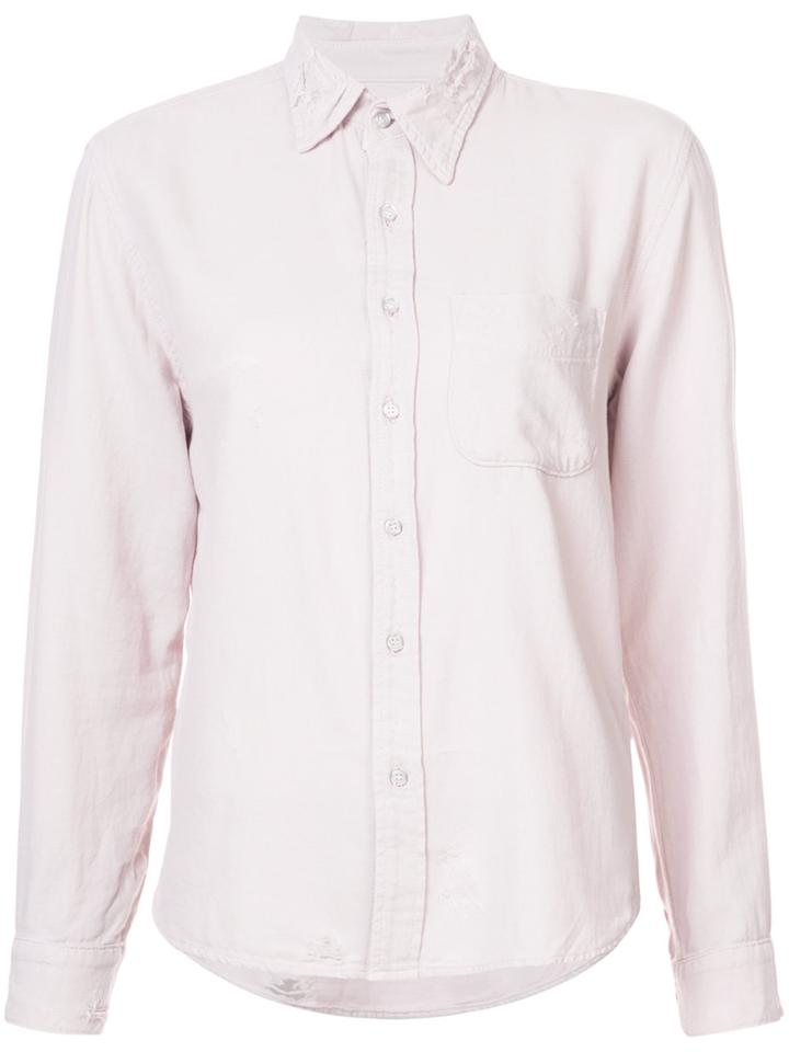 Nsf Distressed Shirt - Pink & Purple