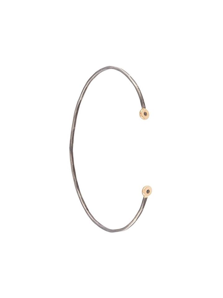 Melissa Joy Manning Black Diamond Cuff Bracelet, Women's, Grey