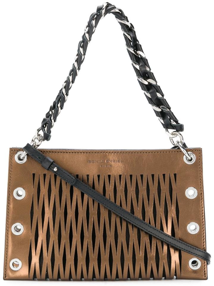 Sonia Rykiel Double Pouch Shoulder Bag - Brown