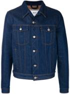 Ami Alexandre Mattiussi Bi Material Denim Jacket - Blue