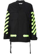 Off-white Spray Paint Print Cargo Jacket