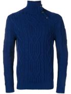 Al Duca D'aosta 1902 Turtleneck Fitted Sweater - Blue