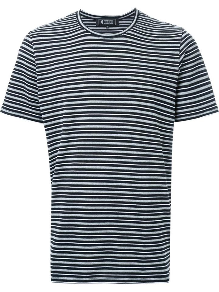 Anrealage 'reflect Border Big' T-shirt