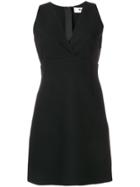 Msgm Sleeveless Mini Wrap Dress - Black