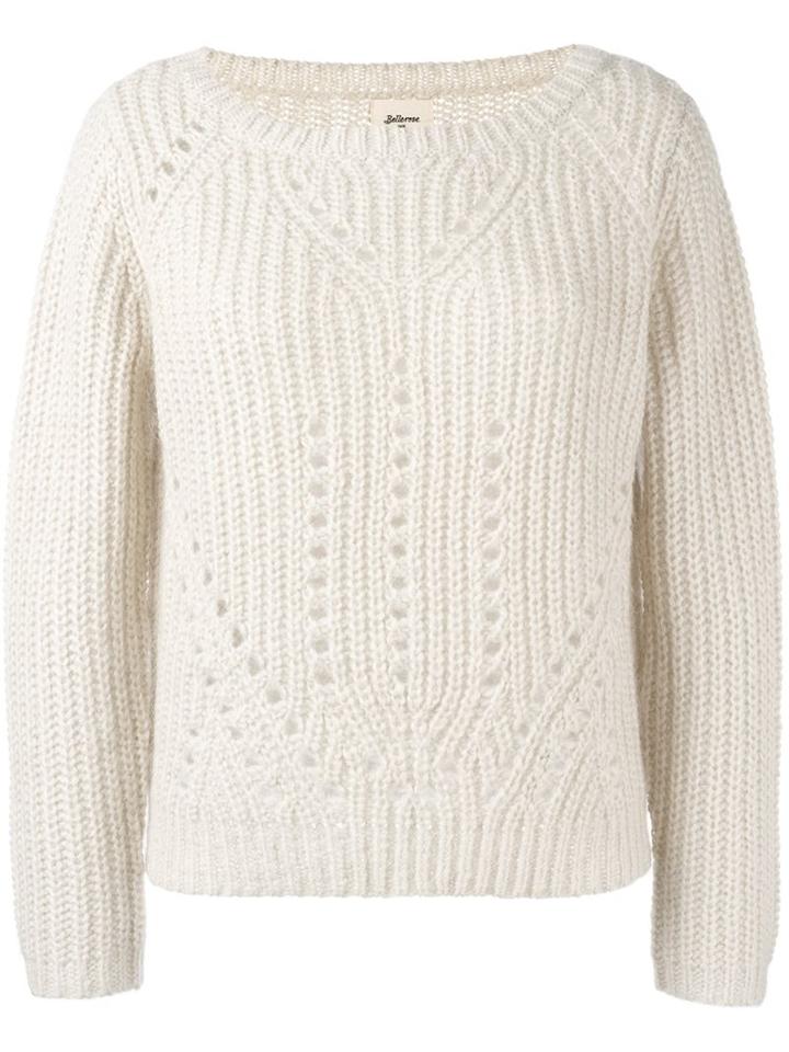 Bellerose Boat Neck Jumper, Women's, Size: 2, Nude/neutrals, Acrylic/polyamide/mohair/wool