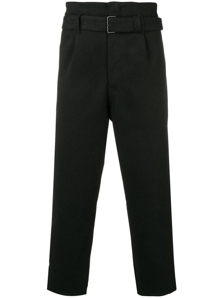 Cabane De Zucca Dropped Crotch Trousers - Black