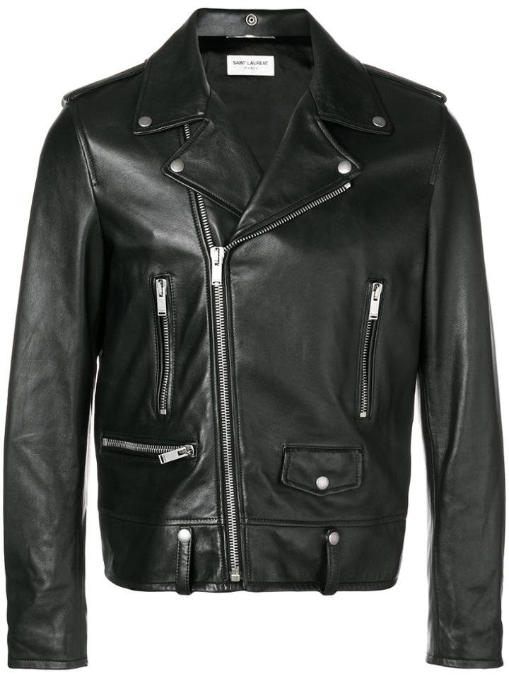 Saint Laurent Slim Biker Jacket - Black