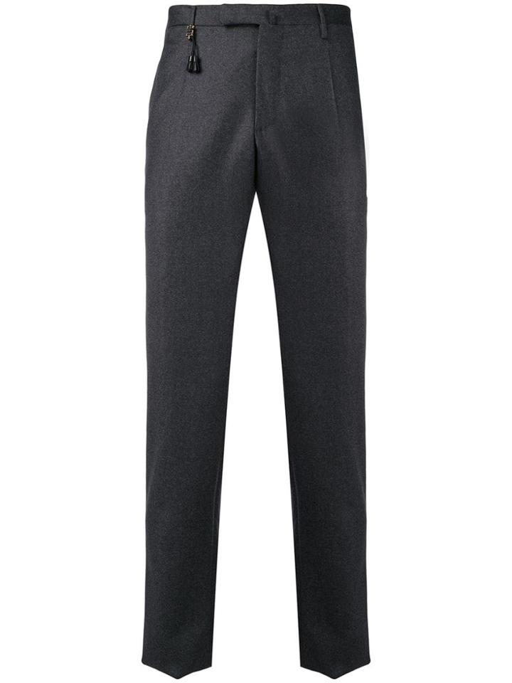 Incotex Straight Tailored Trousers - Grey
