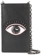 Kenzo Eye Iphone Holder, Women's, Black, Calf Leather/nylon/cotton
