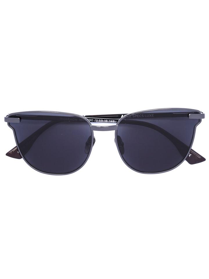 Le Specs - 'pharaoh' Sunglasses - Women - Metal - One Size, Women's, Grey, Metal