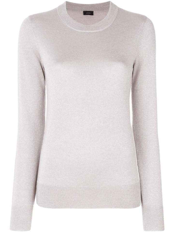 Joseph - Lurex Jumper - Women - Polyamide/cupro/merino/metallic Fibre - M, Nude/neutrals, Polyamide/cupro/merino/metallic Fibre