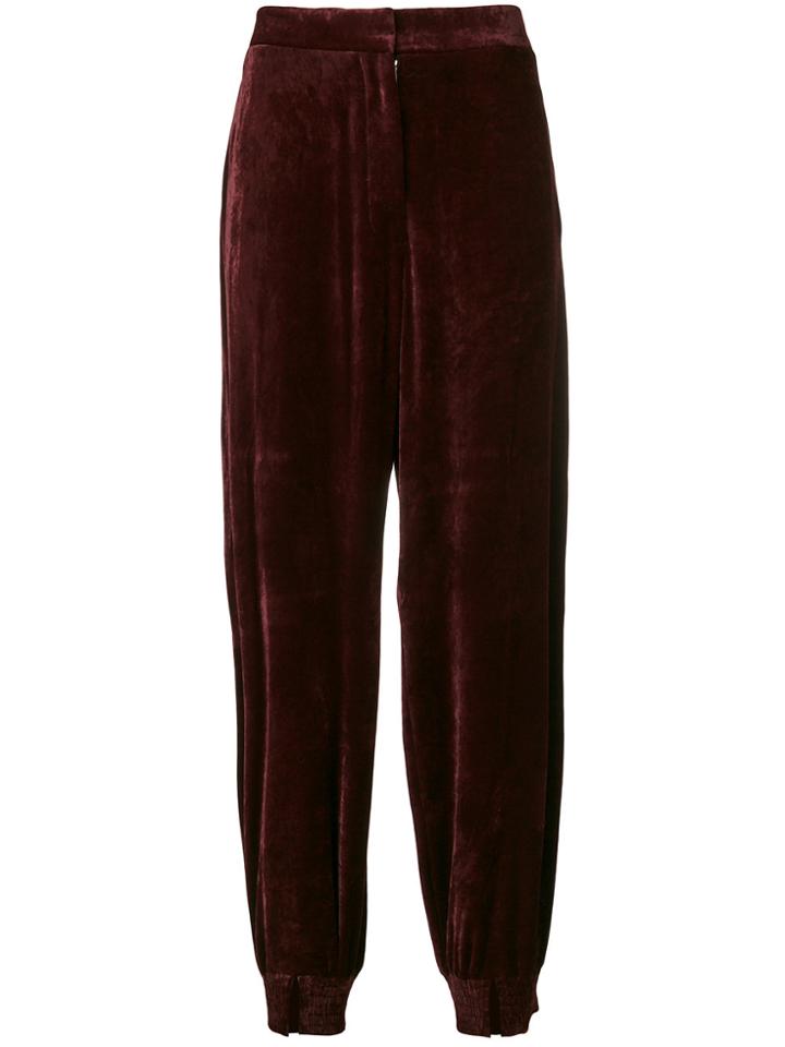 Stella Mccartney Elastic Cuff Trousers - Red