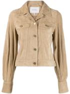 Frame Cropped Bishop Jacket - Neutrals