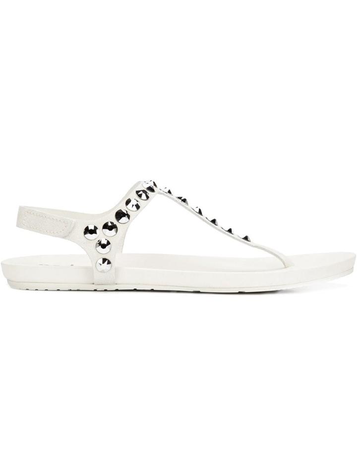 Pedro Garcia Embellished 'judith' Sandals - White
