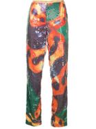 Walter Van Beirendonck Vintage Sequinned Trousers - Multicolour