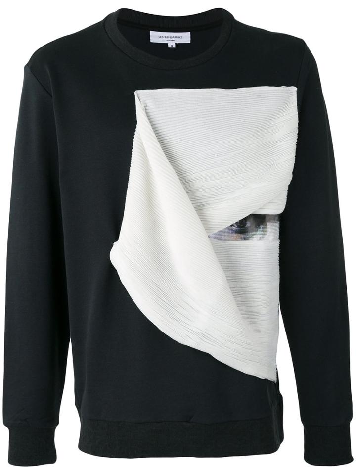 Les Benjamins Printed Sweatshirt, Men's, Size: Medium, Black, Cotton
