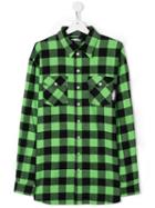 Jeremy Scott Junior Check T-shirt - Green