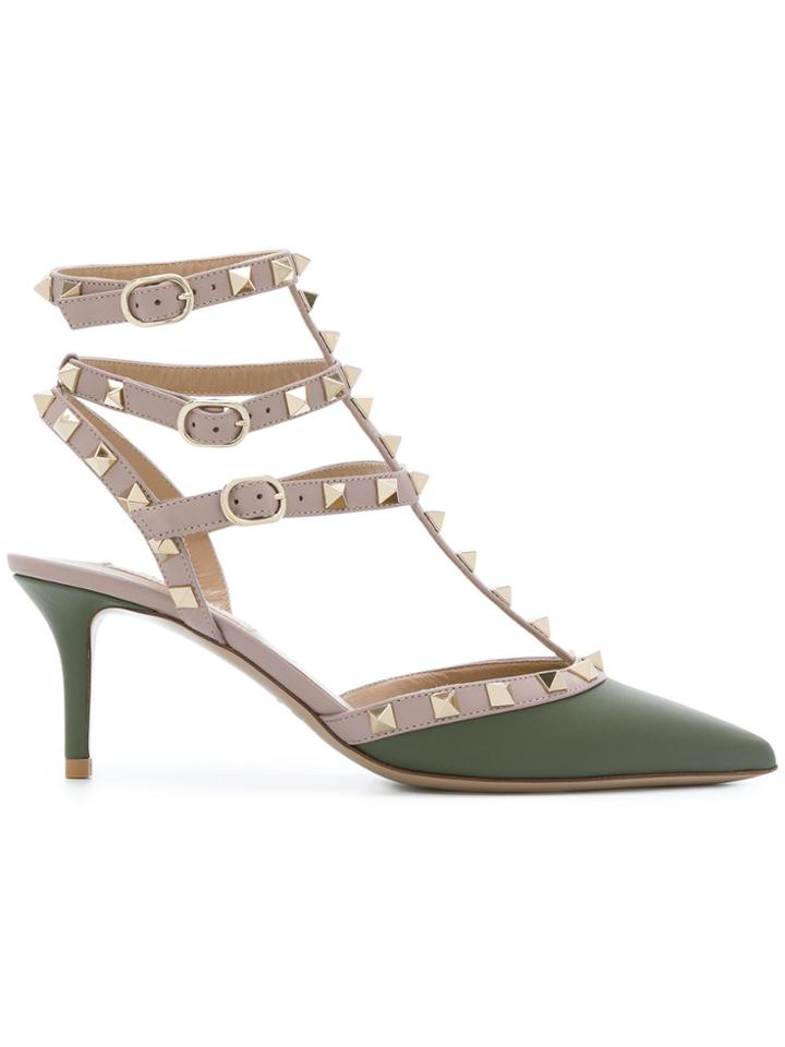 Valentino Valentino Garavani Rockstud Sandals - Green