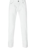 Dolce & Gabbana Straight Leg Jeans, Men's, Size: 48, White, Cotton/spandex/elastane