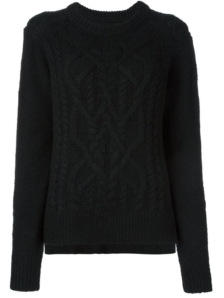 Isabel Marant Cable Knit Jumper, Women's, Size: 38, Black, Alpaca/merino/polyamide