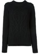 Isabel Marant Cable Knit Jumper, Women's, Size: 38, Black, Alpaca/merino/polyamide