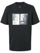 Oamc - Face Print T-shirt - Men - Cotton - Xl, Black, Cotton
