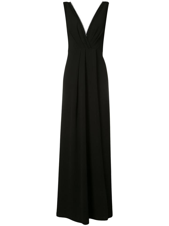 Yigal Azrouel - Low Neck Guipure Gown - Women - Polyester - 6, Black, Polyester