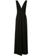 Yigal Azrouel - Low Neck Guipure Gown - Women - Polyester - 6, Black, Polyester