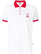 Gcds Contrast Collar Polo Shirt - White