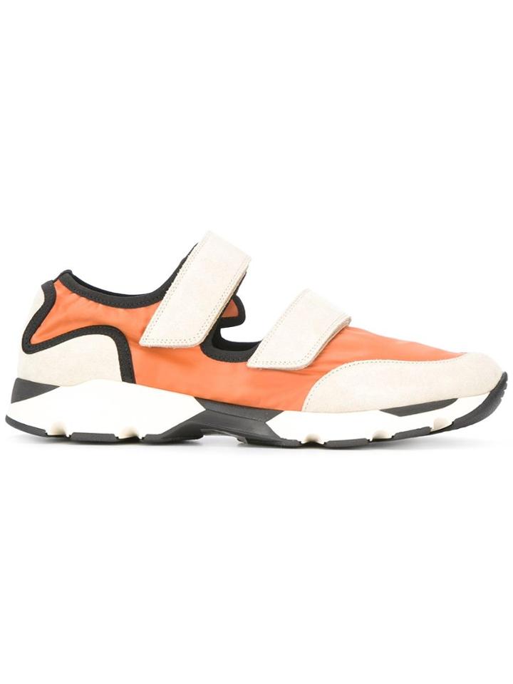 Marni Colour Block Low-top Sneakers - Yellow & Orange
