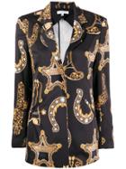Versace Collection All-over Print Blazer - Black