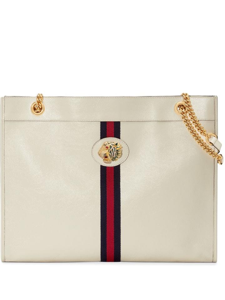 Gucci Rajah Large Tote - White