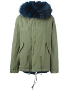 Mr & Mrs Italy Raccoon And Coyote Fur Lined Jacket