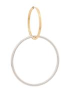 Maria Black Seniorita Hoop 25 And Circle Rock Charm Earring - Gold
