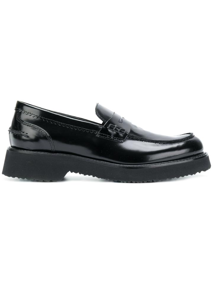 Anna F. Penny Loafers - Black