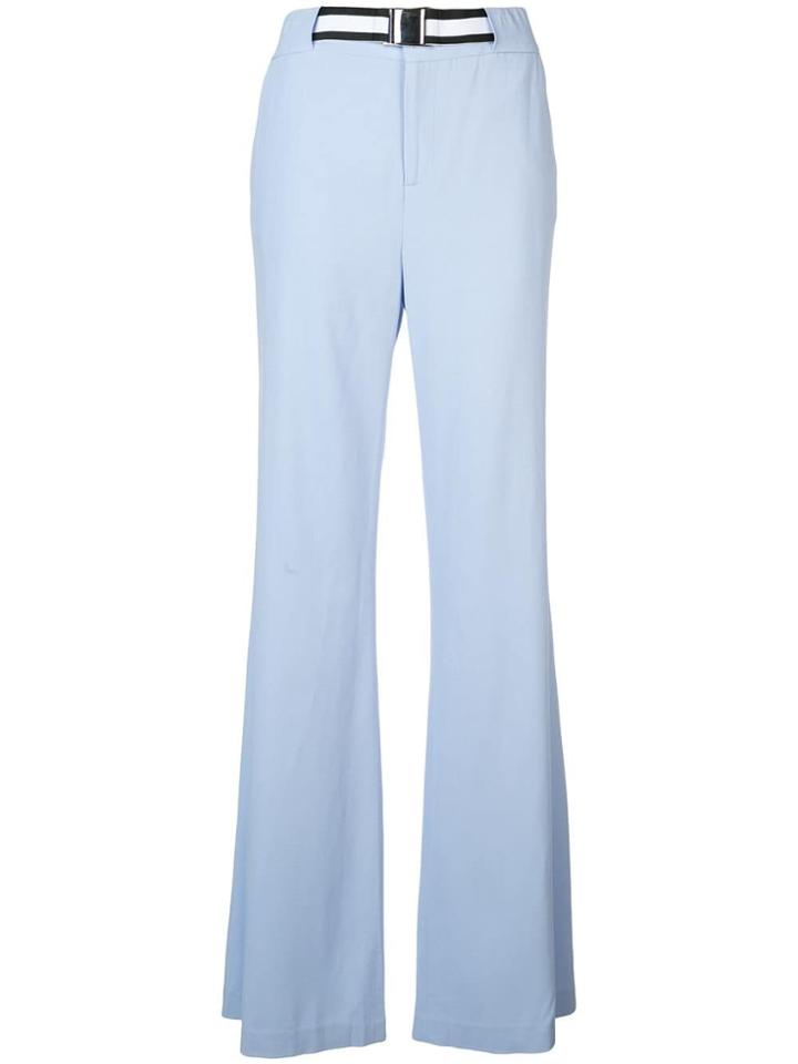 Veronica Beard High Rise Palazzo Trousers - Blue