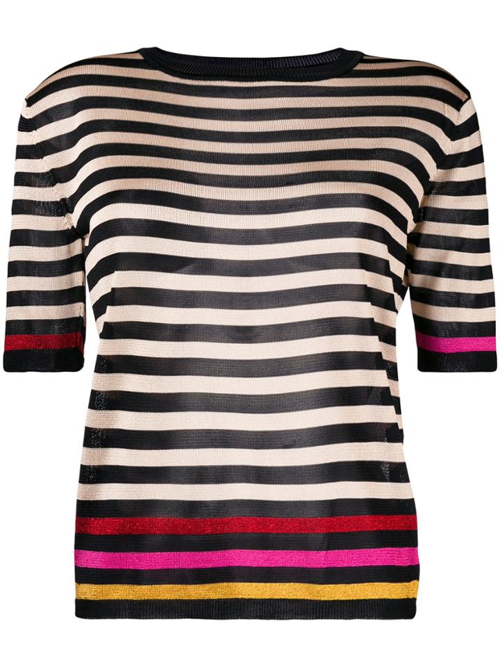 Marco De Vincenzo Striped Knitted Top - Unavailable