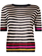 Marco De Vincenzo Striped Knitted Top - Unavailable