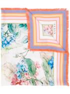 Gucci Hydrangea Print Scarf - Multicolour