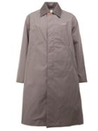 Undercover Oversized Raincoat, Men's, Size: 4, Grey, Nylon/wool