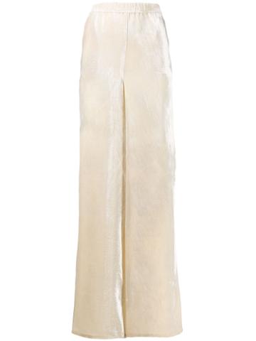 Atu Body Couture Silk Velvet Trousers - Neutrals