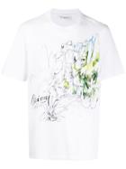 Brioni Garden Print T-shirt - White