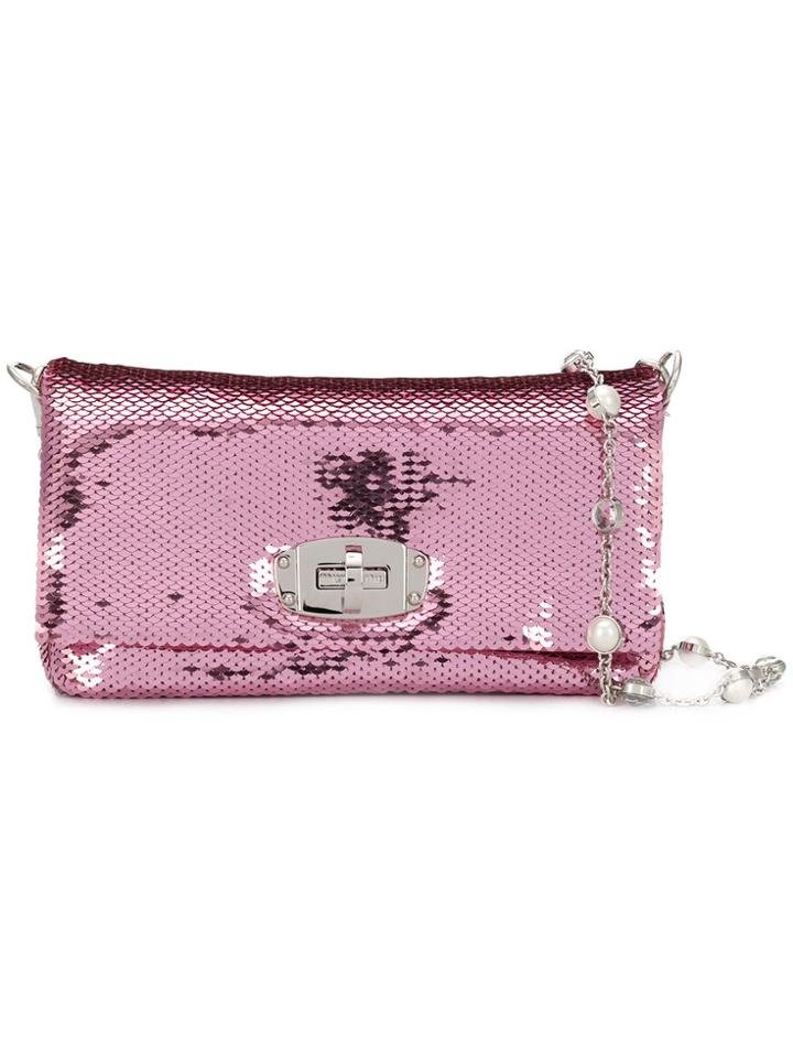 Miu Miu Iconic Crystal Mini Bag - Pink & Purple