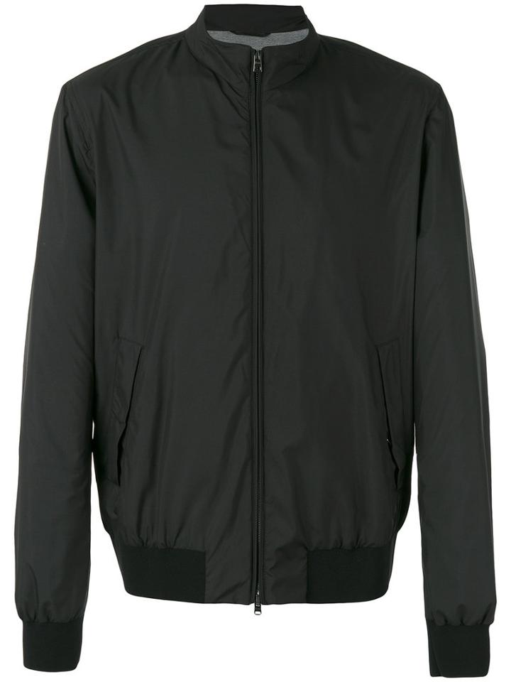 Herno - Classic Collar Bomber Jacket - Men - Polyamide/polyester/spandex/elastane/viscose - 54, Black, Polyamide/polyester/spandex/elastane/viscose