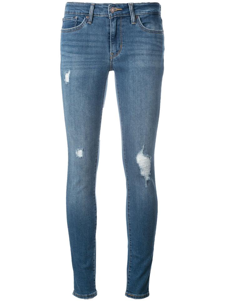 Levi's - Skinny Jeans - Women - Cotton/polyester/spandex/elastane - 29, Blue, Cotton/polyester/spandex/elastane
