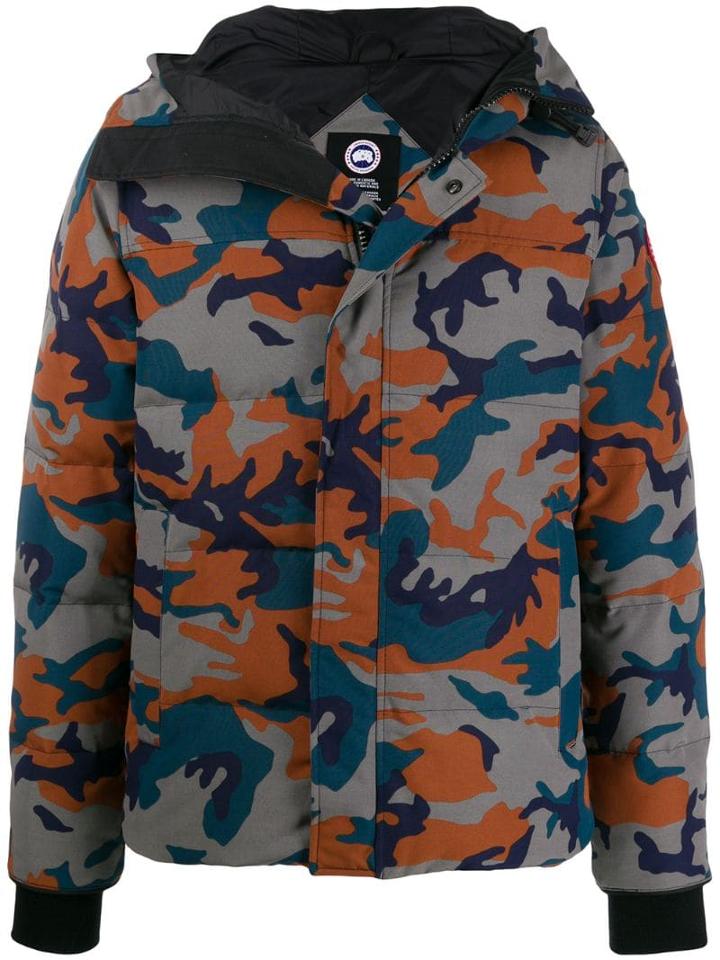 Canada Goose Hooded Camouflage Coat - Grey