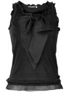 Dolce & Gabbana Vintage 2000's Front Bow Blouse - Black