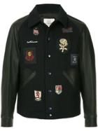 Kent & Curwen Badged Bomber Jacket - Black