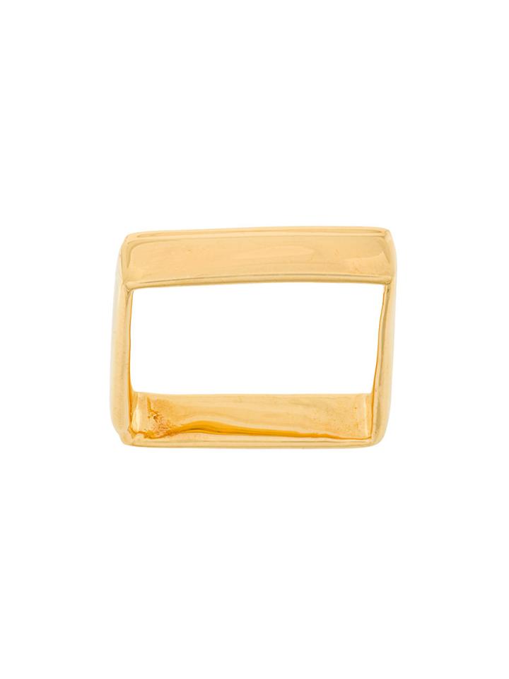Niza Huang Square Ring - Metallic