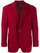 Hermès Pre-owned 1970s Cashmere Buttoned Blazer - Red